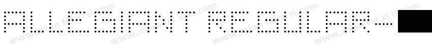 ALLEGIANT REGULAR字体转换
